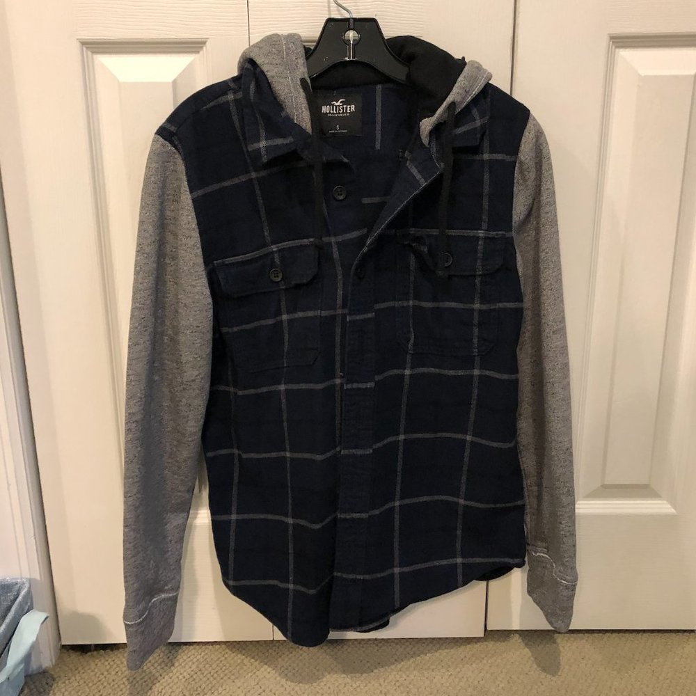 Oversized Flannel Sweatshirt